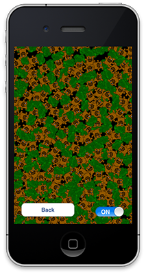 iPhone with trees